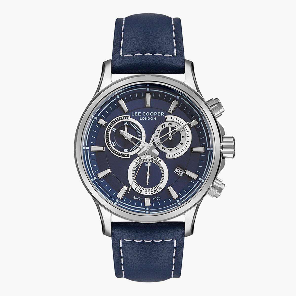 ساعة كرونوغراف من لي كوبر بمينا أزرق غامق للرجال - LC07354.399-men-watchesandjewellery-watches-image-1