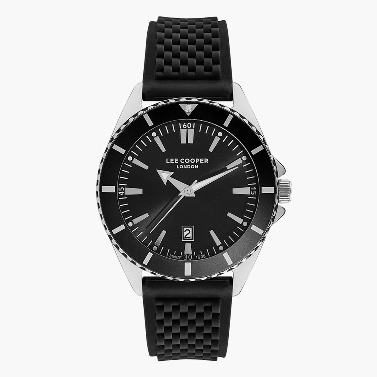 ساعة أنالوج من لي كوبر بمينا أسود للرجال - LC07361.351-men-watchesandjewellery-watches-image-1