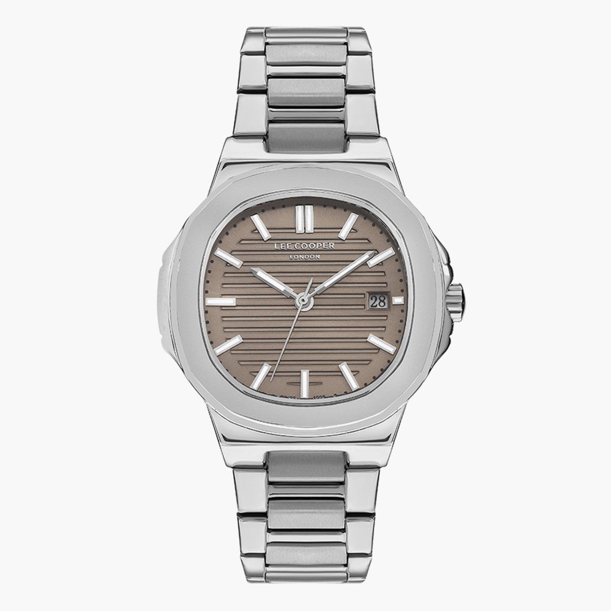 ساعة أنالوج من لي كوبر بمينا بني للرجال - LC07368.360-men-watchesandjewellery-watches-image-1