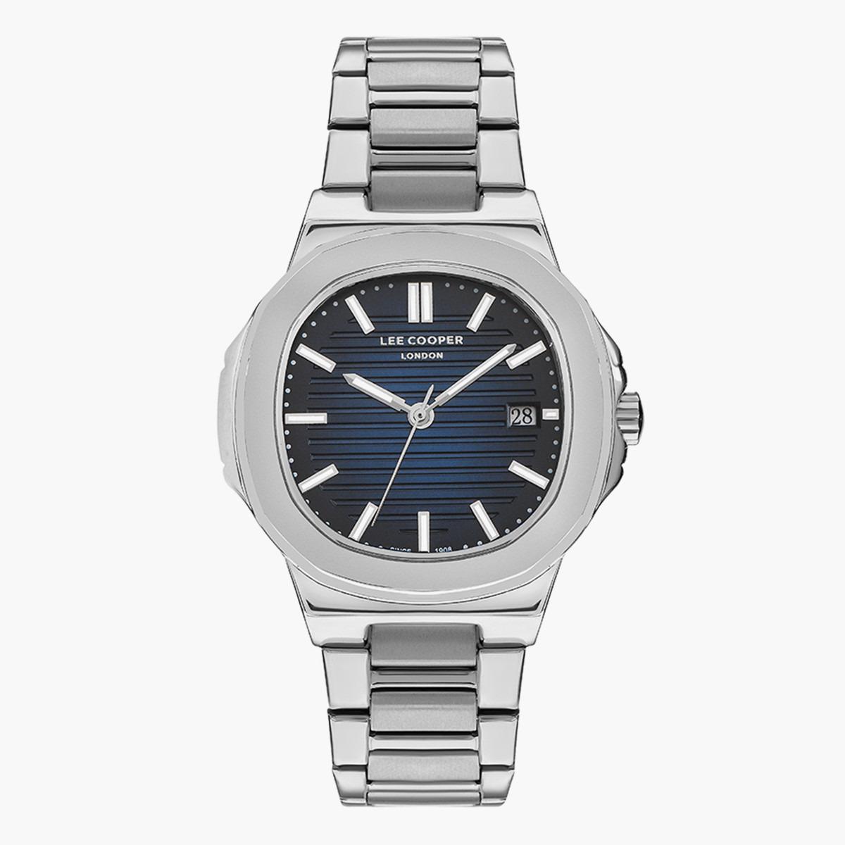 ساعة أنالوج من لي كوبر بمينا ازرق غامق للرجال - LC07368.390-men-watchesandjewellery-watches-image-1
