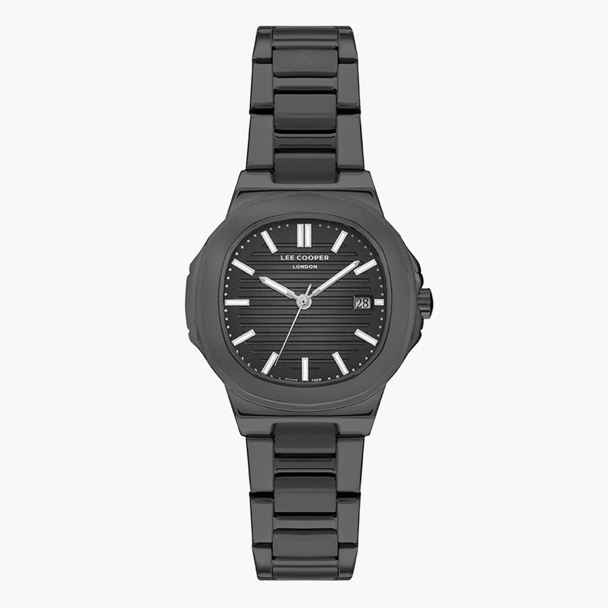 ساعة أنالوج من لي كوبر بمينا غون ميتال للنساء - LC07369.060-women-watchesandjewellery-watches-image-1