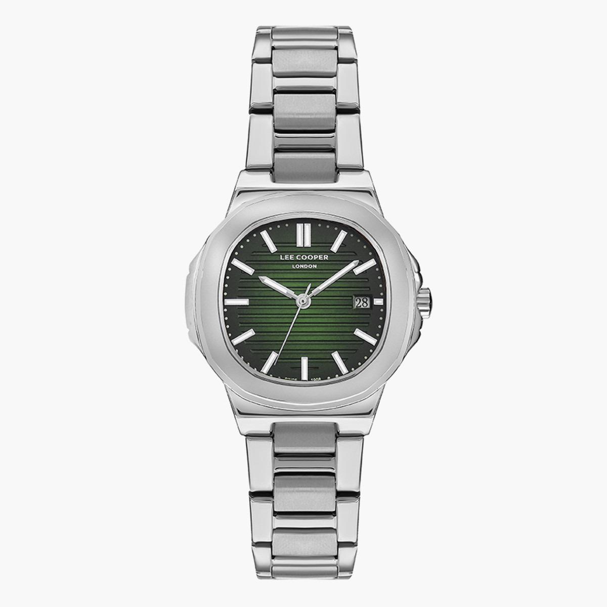 ساعة أنالوج من لي كوبر بمينا اخضر للنساء - LC07369.370-women-watchesandjewellery-watches-image-1