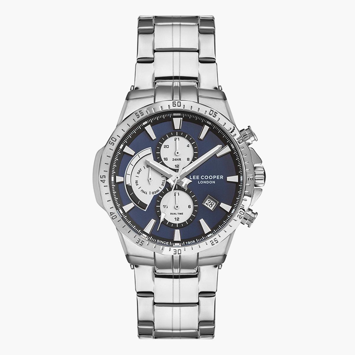 ساعة كرونوغراف من لي كوبر بمينا أزرق غامق للرجال - LC07379.390-men-watchesandjewellery-watches-image-1