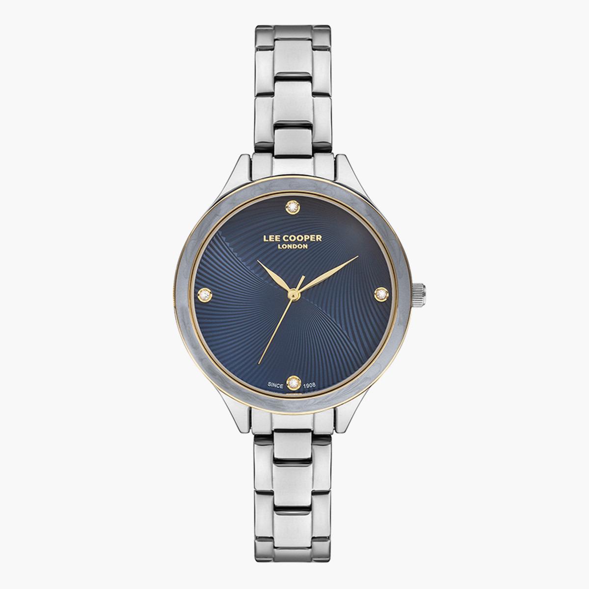 ساعة أنالوج من لي كوبر بمينا أزرق غامق للنساء - LC07389.390-women-watchesandjewellery-watches-image-1