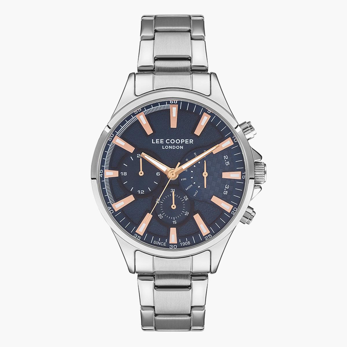 ساعة كرونوغراف من لي كوبر بمينا أزرق غامق للرجال - LC07394.390-men-watchesandjewellery-watches-image-1