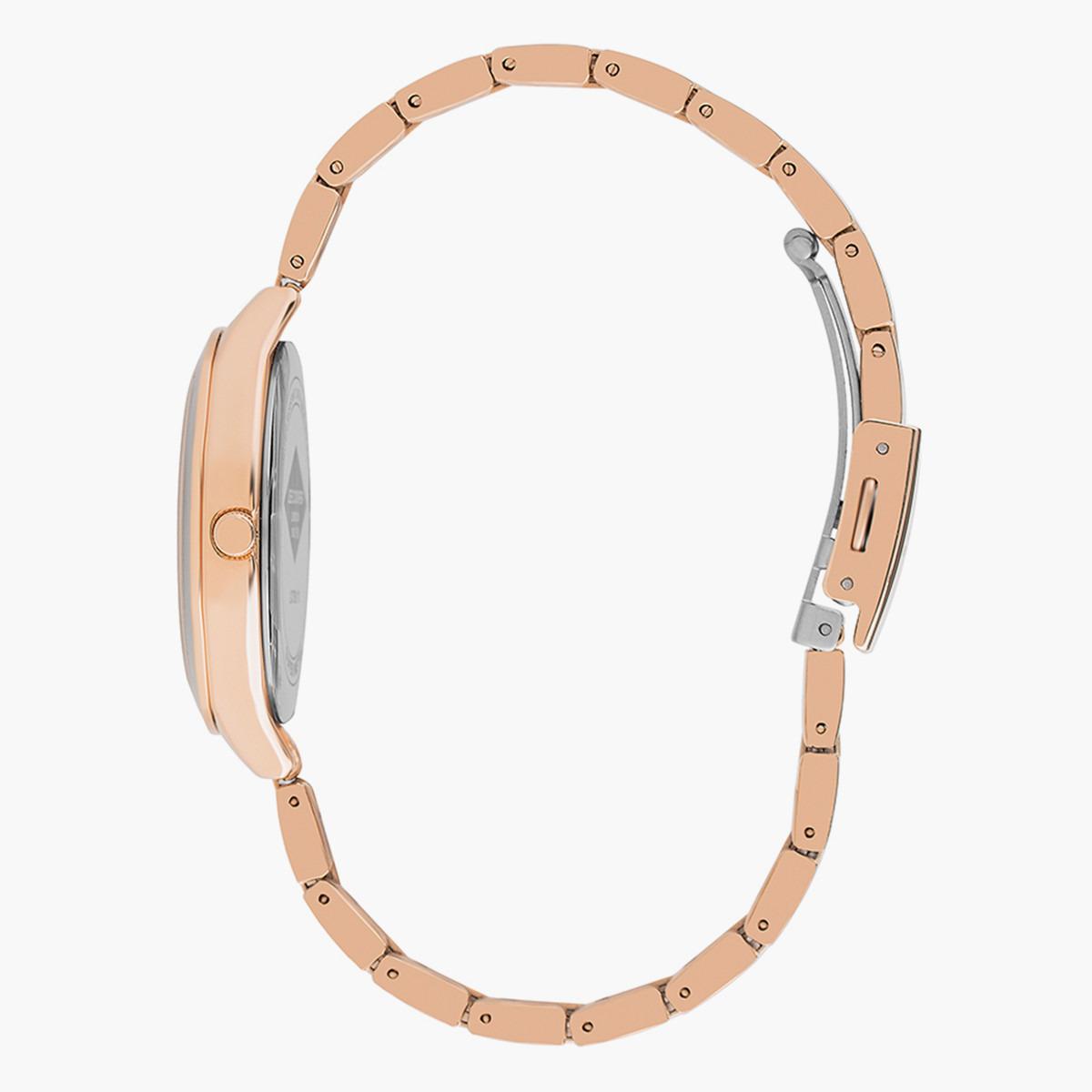 ساعة أنالوج من لي كوبر بمينا ذهبي وردي للنساء - LC07389.410-women-watchesandjewellery-watches-image-2