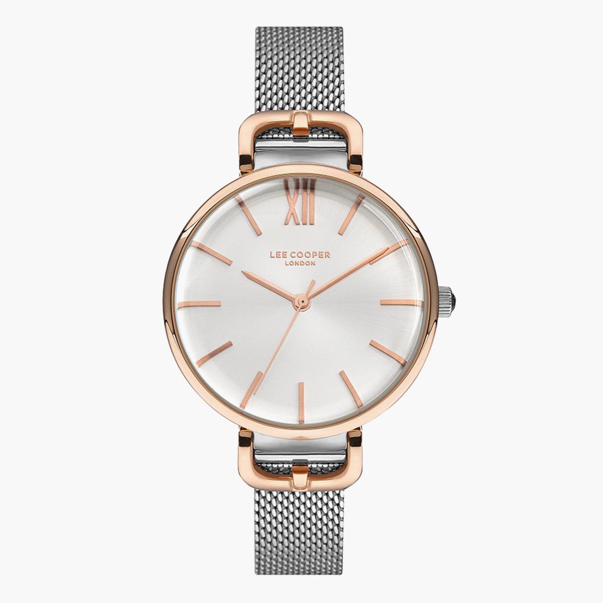 ساعة أنالوج من لي كوبر بمينا ابیض للنساء - LC07348.530-women-watchesandjewellery-watches-image-1