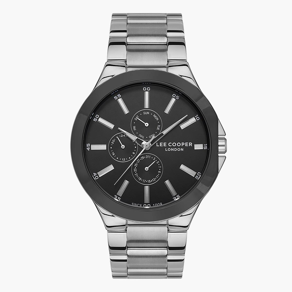 ساعة أنالوج من لي كوبر بمينا أسود للرجال - LC07427.350-men-watchesandjewellery-watches-image-1