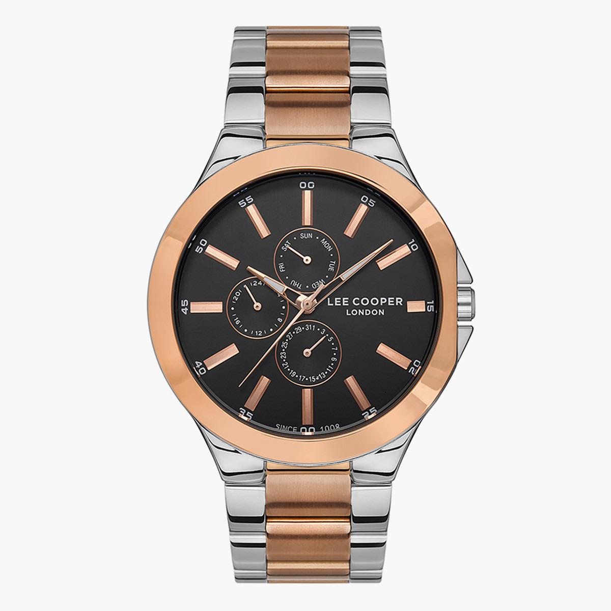 ساعة أنالوج من لي كوبر بمينا أسود للرجال - LC07427.550-men-watchesandjewellery-watches-image-1