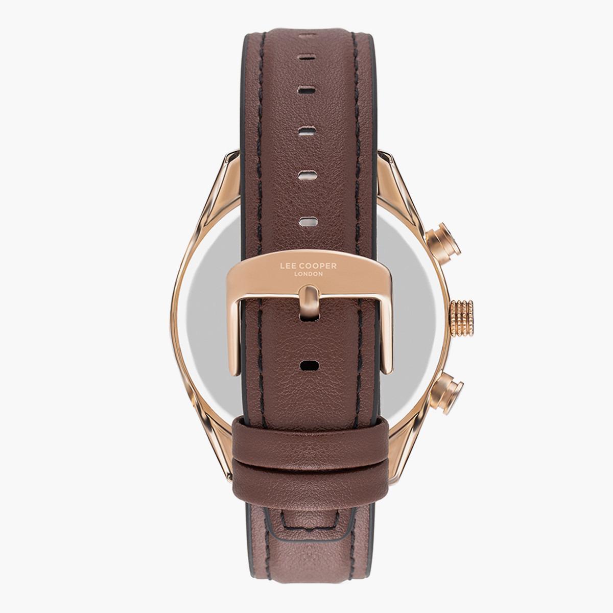 ساعة كرونوغراف من لي كوبر بمينا أسود للرجال - LC07377.452-men-watchesandjewellery-watches-image-3