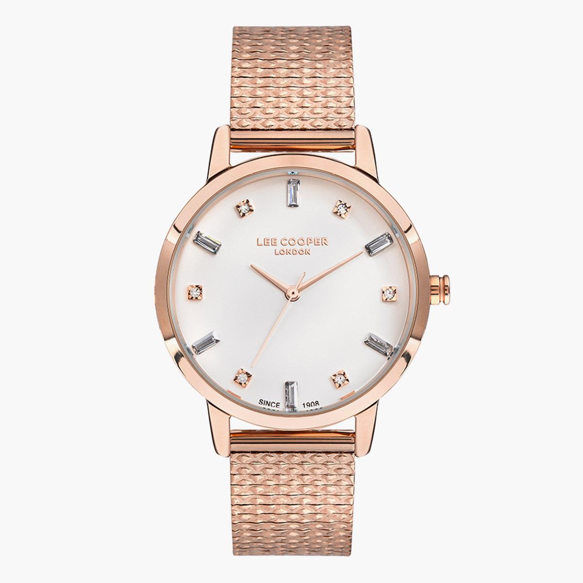ساعة أنالوج من لي كوبر بمينا ابیض للنساء - LC07409.430-women-watchesandjewellery-watches-image-1