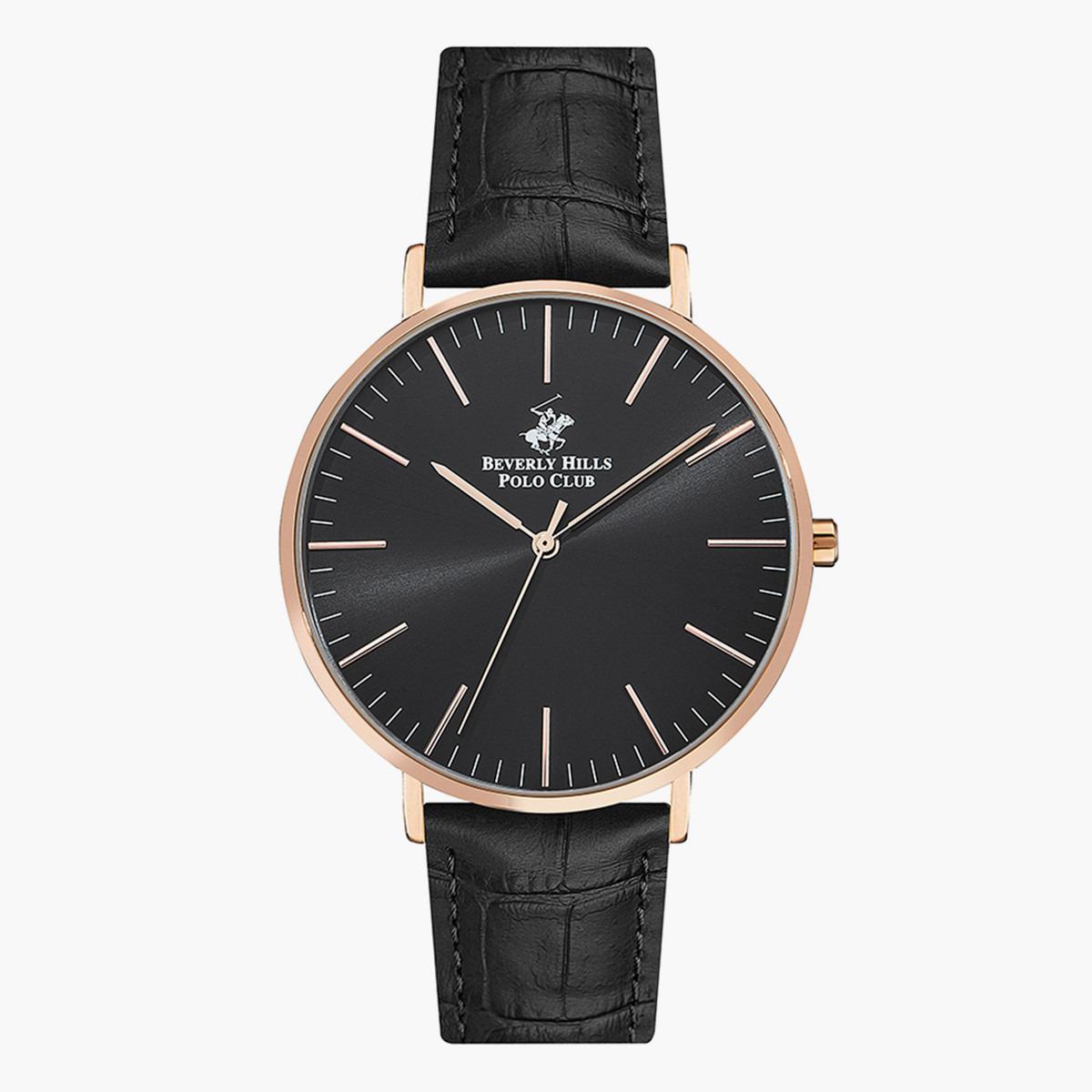 ساعة بيفرلي هيلز بولو كلوب من أنالوج للرجال بسوار جلدي اسود - BP3129X.451-men-watchesandjewellery-watches-image-1