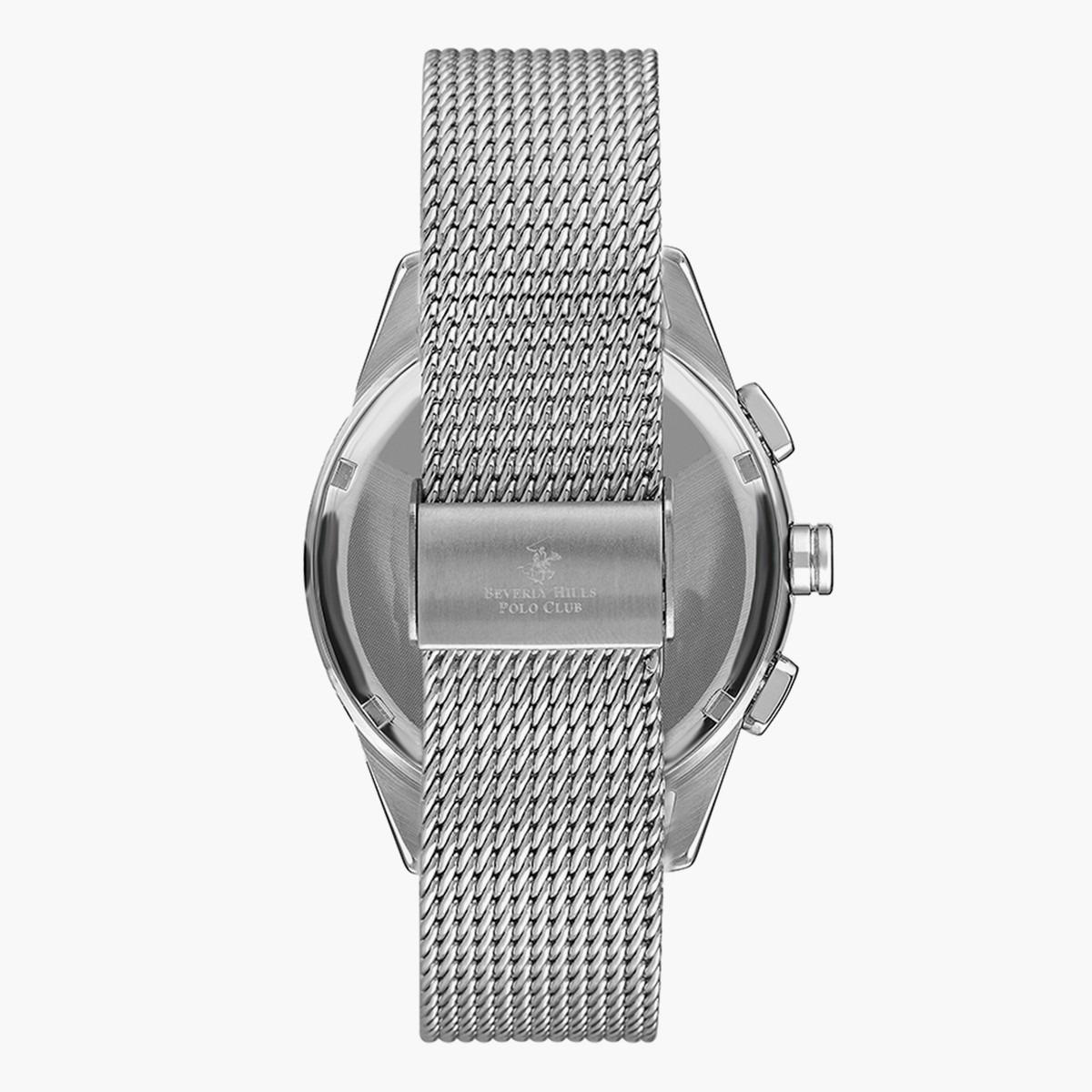 ساعة بيفرلي هيلز بولو كلوب من كرونوغراف للرجال بسوار شبكي فضي - BP3263X.390-men-watchesandjewellery-watches-image-3