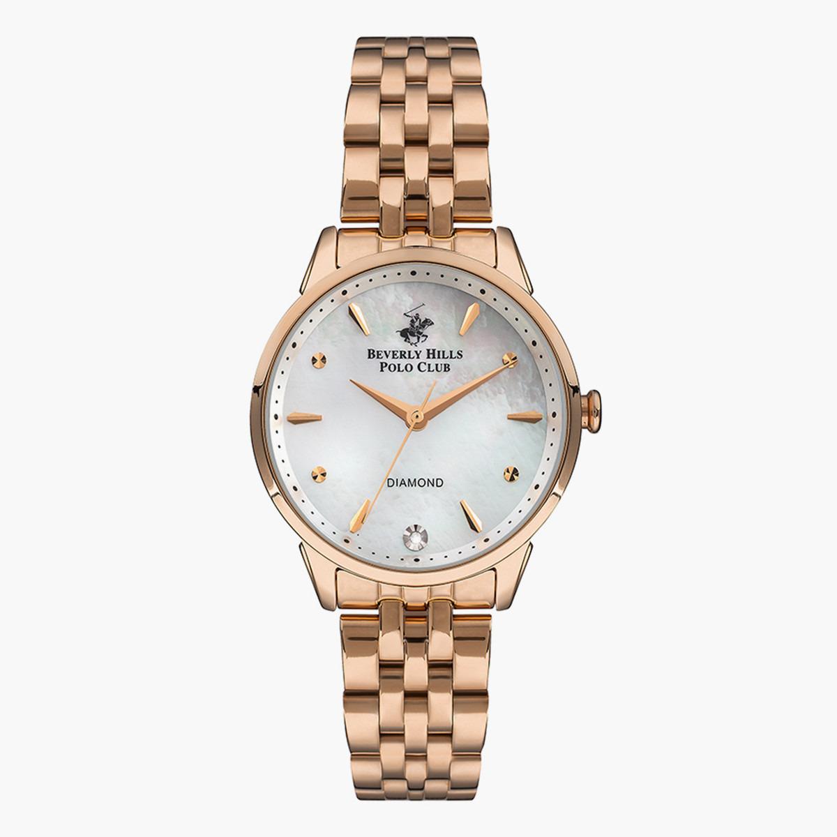 ساعة بيفرلي هيلز بولو كلوب من انالوج بسوار ذهبي وردي معدني للنساء - BP3293X.420-women-watchesandjewellery-watches-image-1