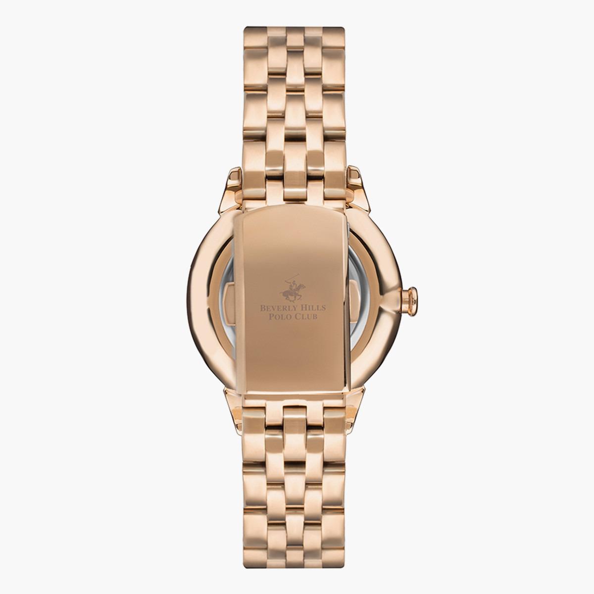 ساعة بيفرلي هيلز بولو كلوب من انالوج بسوار ذهبي وردي معدني للنساء - BP3293X.420-women-watchesandjewellery-watches-image-3