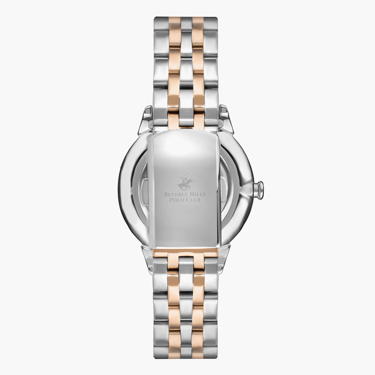 ساعة بيفرلي هيلز بولو كلوب من انالوج للنساء بسوار معدن فضي وذهبي وردي - BP3293X.590-women-watchesandjewellery-watches-image-3