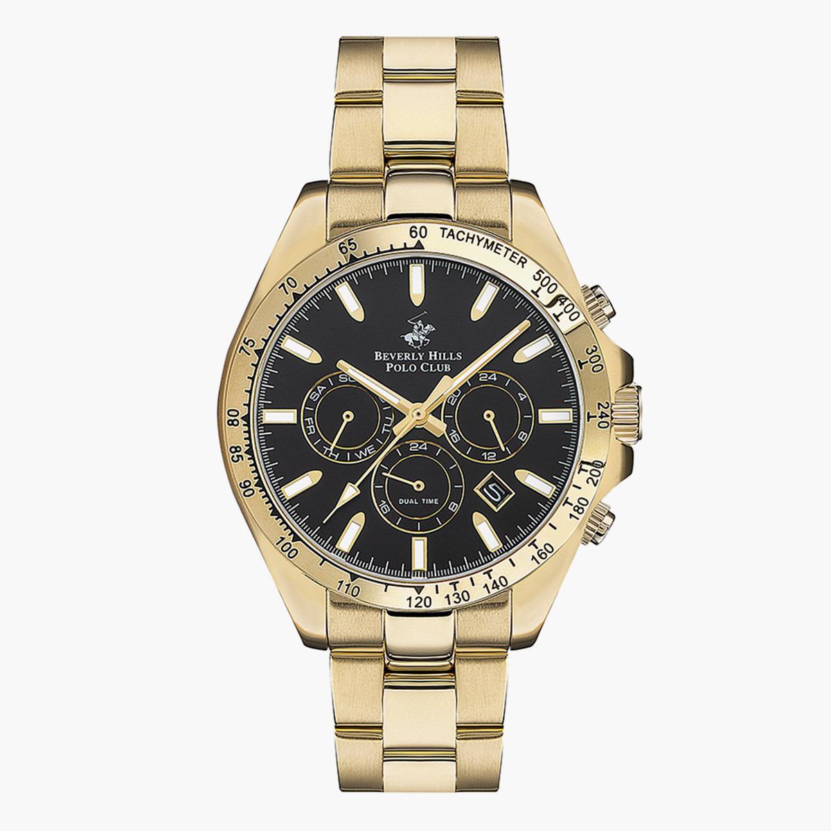 ساعة كرونوغراف من بيفرلي هيلز بولو كلوب للرجال بمينا اسود - BP3127X.150-men-watchesandjewellery-watches-image-1