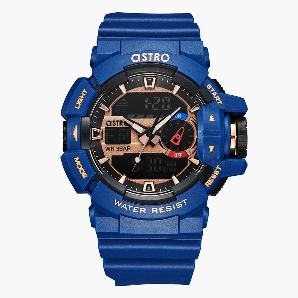ساعة انالوج-الرقمية من استرو بمينا اسود للرجال - A22805-PPLB-men-watchesandjewellery-watches-image-1