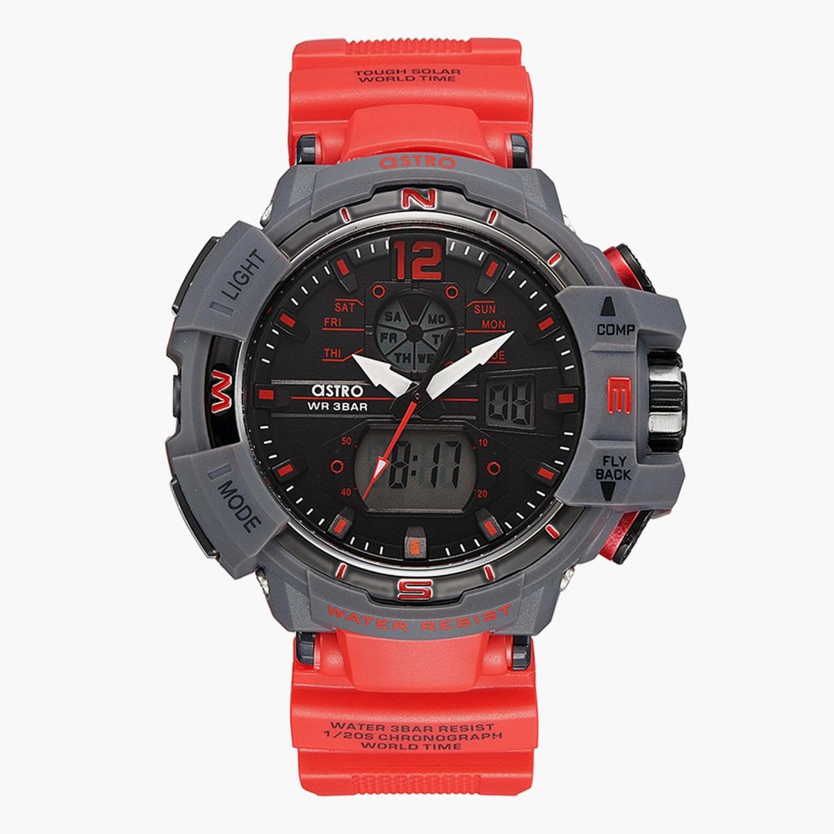 ساعة انالوج-الرقمية من استرو بمينا اسود للرجال - A22804-PPRB-men-watchesandjewellery-watches-image-1