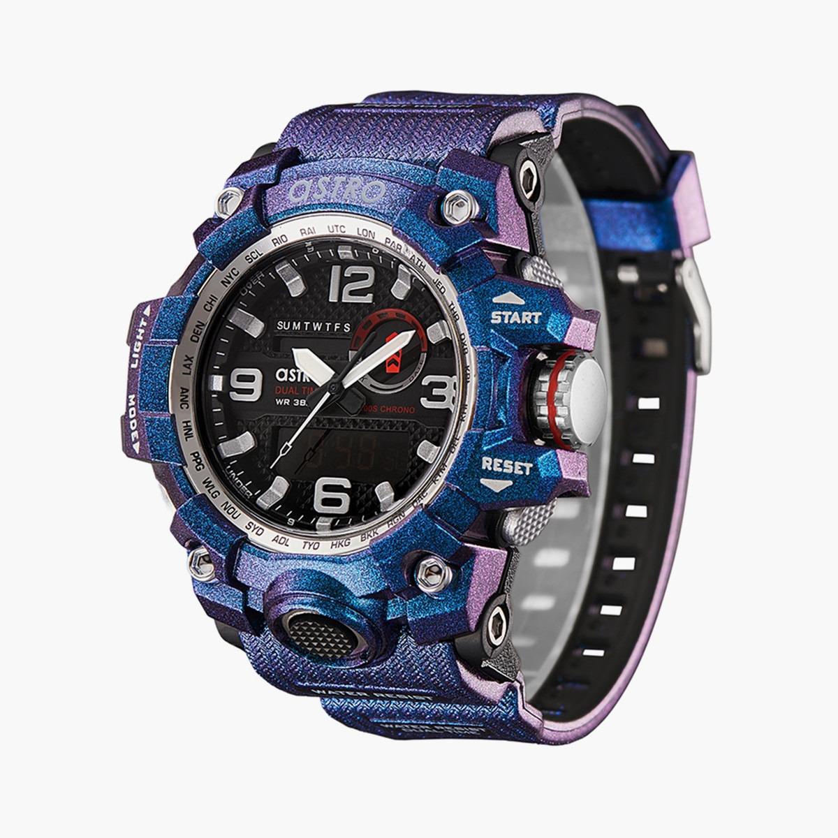 Astro Men Black Dial Analog-Digital Watch - A22803-PPLB-men-watchesandjewellery-watches-image-2