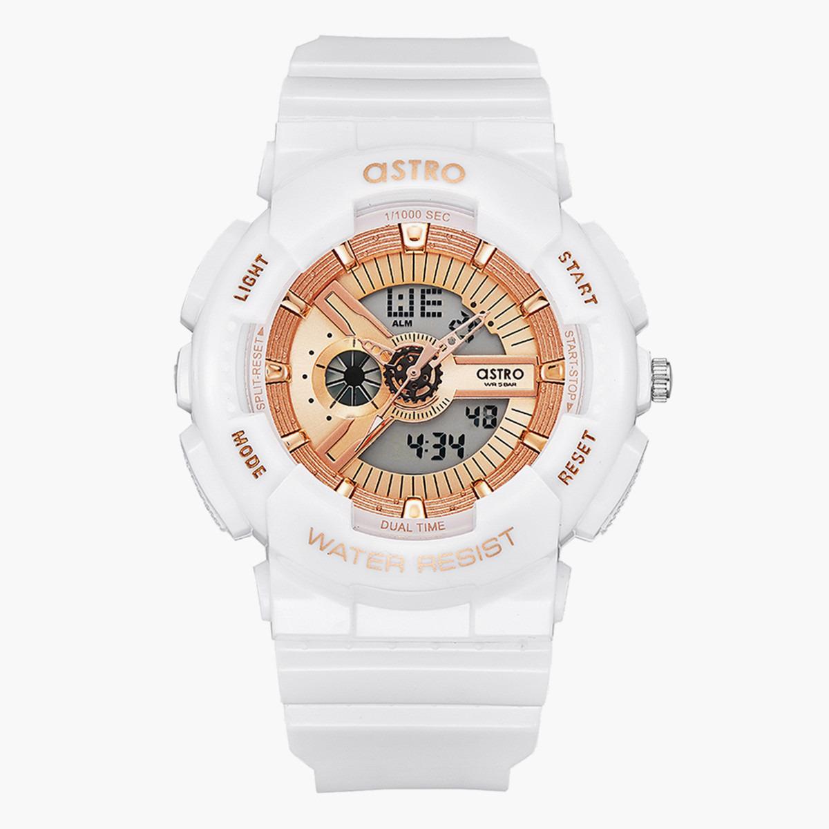 ساعة انالوج-الرقمية من استرو بمينا ذهبي وردي للنساء - A22707-PPWK-women-watchesandjewellery-watches-image-1