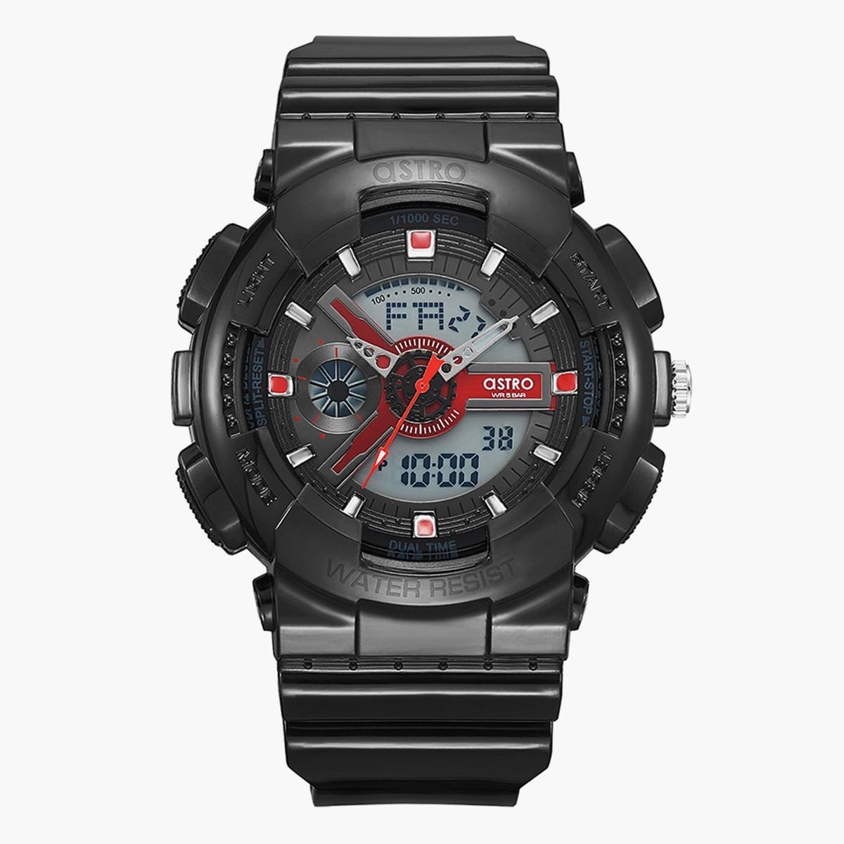 ساعة انالوج-الرقمية من استرو بمينا اسود للرجال - A22207-PPBBR-men-watchesandjewellery-watches-image-1