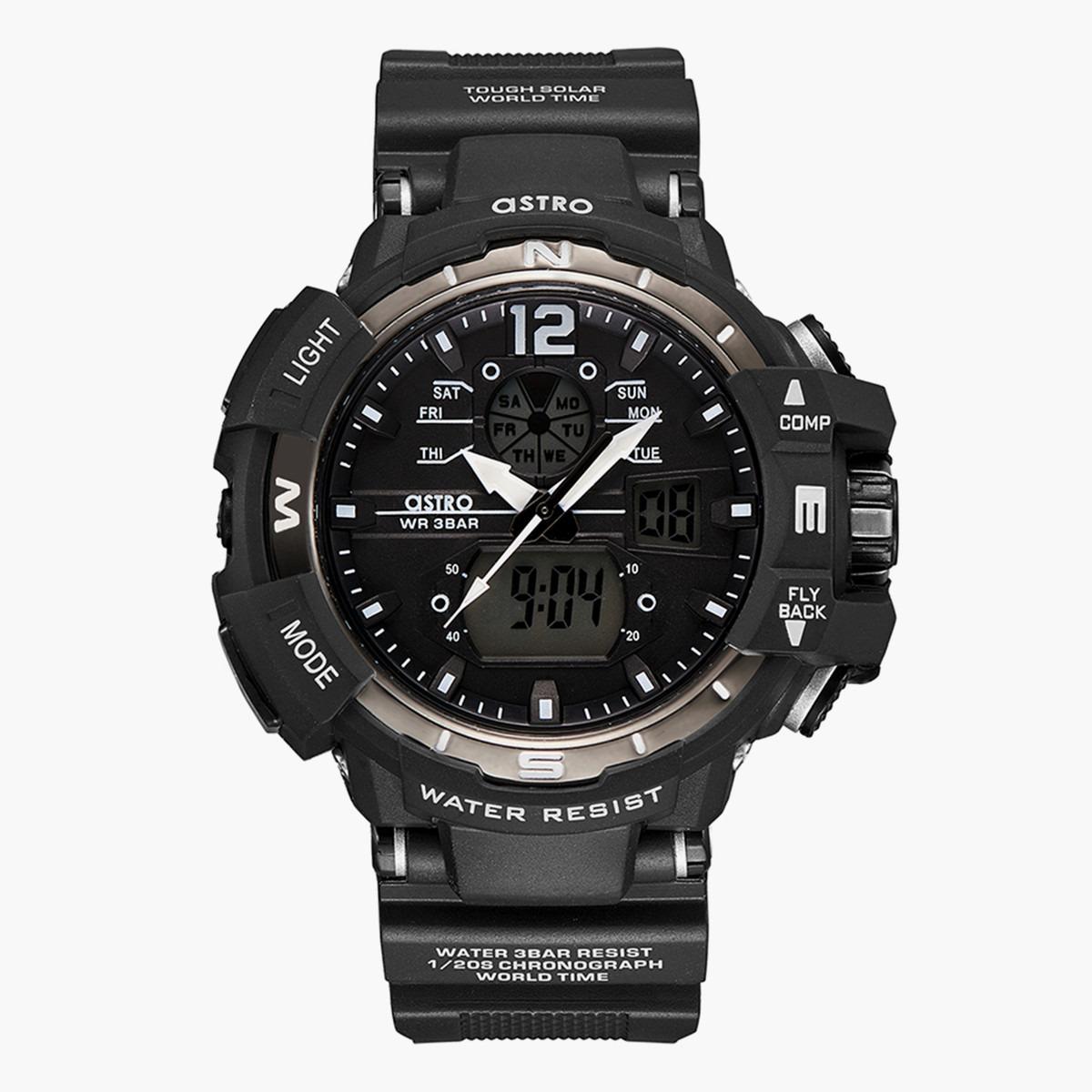 ساعة انالوج-الرقمية من استرو بمينا اسود للرجال - A22809-PPBB-men-watchesandjewellery-watches-image-1