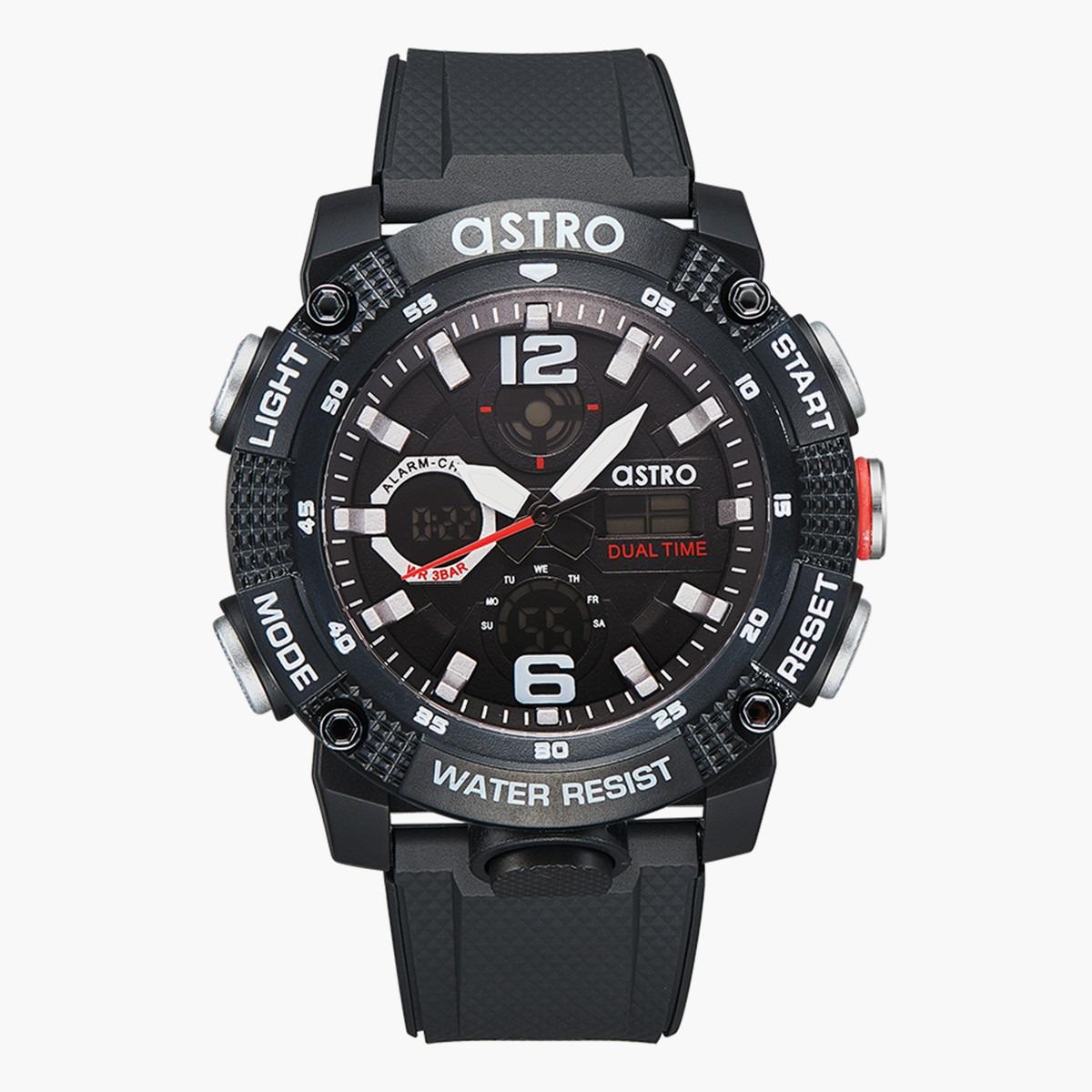 ساعة انالوج-الرقمية من استرو بمينا اسود للرجال - A22810-PPBB-men-watchesandjewellery-watches-image-1