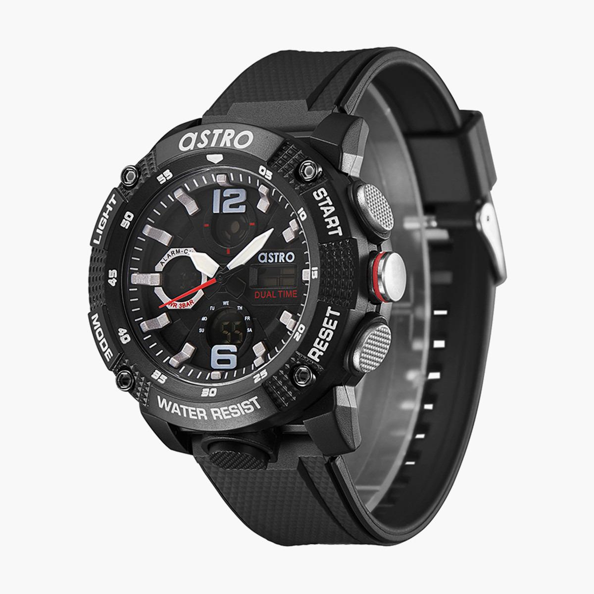 ساعة انالوج-الرقمية من استرو بمينا اسود للرجال - A22810-PPBB-men-watchesandjewellery-watches-image-2