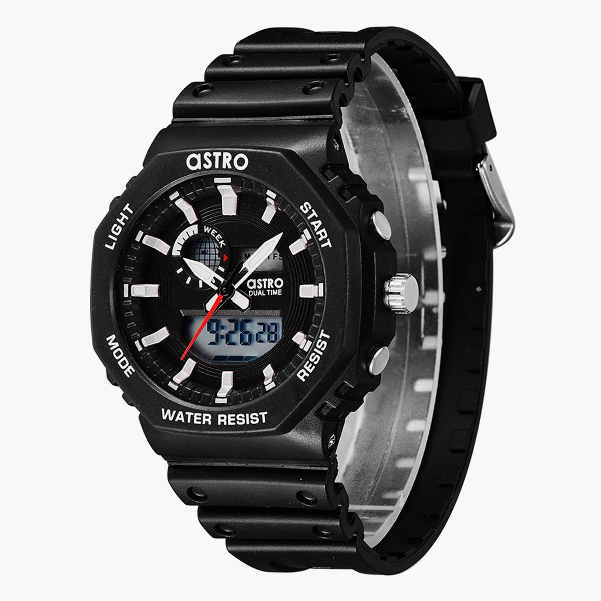 ساعة انالوج-الرقمية من استرو بمينا اسود للاطفال - A22806-PPBB-boys-accessories-watches-image-2