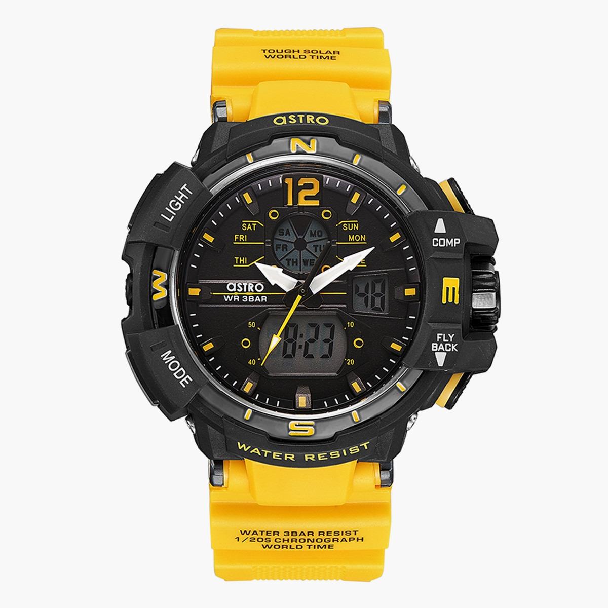 ساعة انالوج-الرقمية من استرو بمينا اسود للرجال - A22804-PPYB-men-watchesandjewellery-watches-image-1