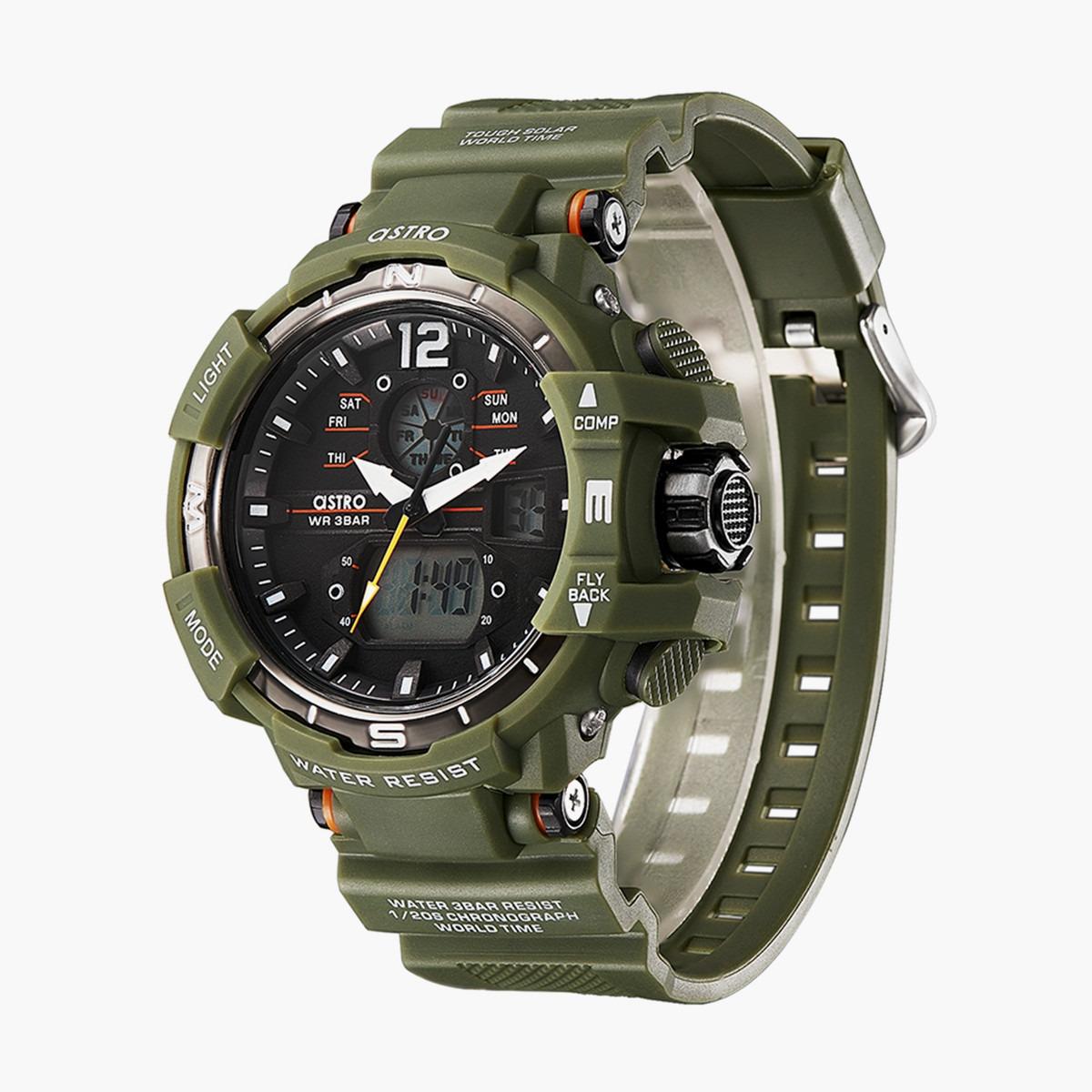 ساعة انالوج-الرقمية من استرو بمينا اسود للرجال - A22804-PPHB-men-watchesandjewellery-watches-image-2