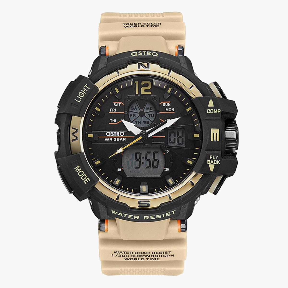 ساعة انالوج-الرقمية من استرو بمينا اسود للرجال - A22804-PPCB-men-watchesandjewellery-watches-image-1