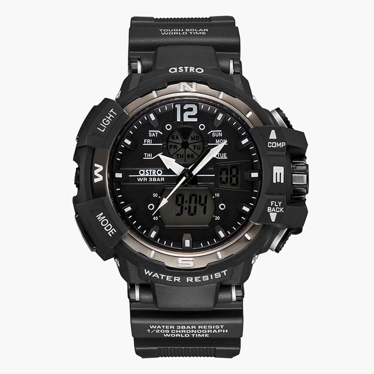 ساعة انالوج-الرقمية من استرو بمينا اسود للرجال - A22804-PPBB-men-watchesandjewellery-watches-image-1