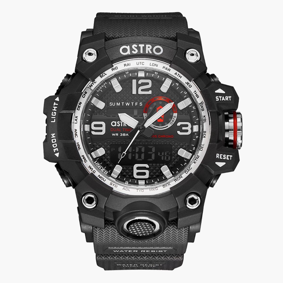 ساعة انالوج-الرقمية من استرو بمينا اسود للرجال - A22803-PPBB-men-watchesandjewellery-watches-image-1