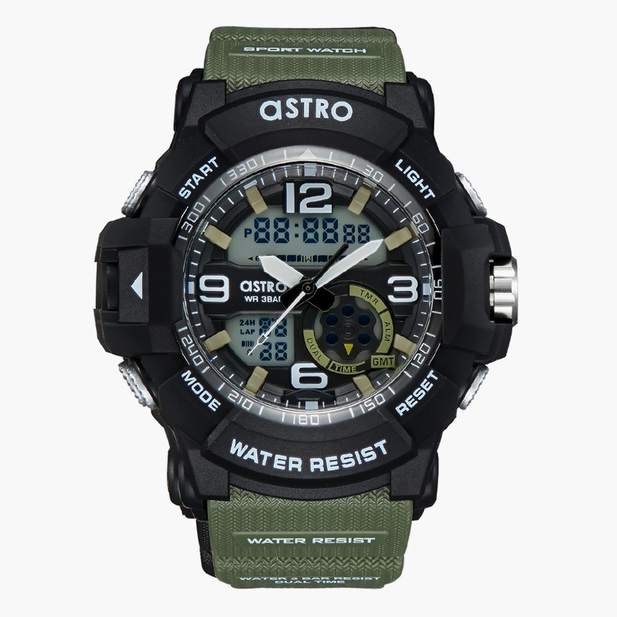 ساعة انالوج-الرقمية من استرو بمينا رمادي للرجال - A22802-PPHB-men-watchesandjewellery-watches-image-1