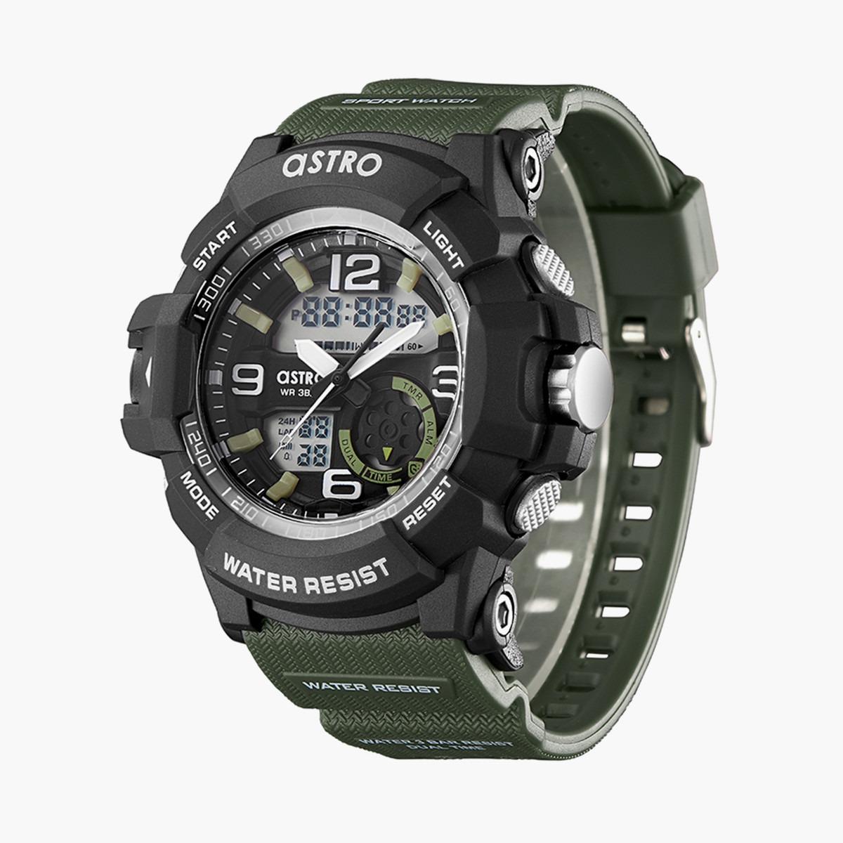 ساعة انالوج-الرقمية من استرو بمينا رمادي للرجال - A22802-PPHB-men-watchesandjewellery-watches-image-2