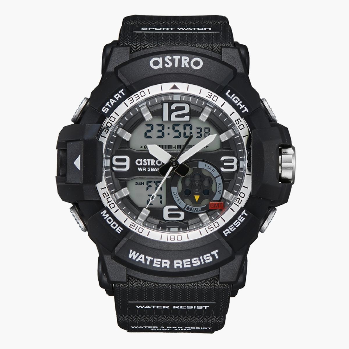 ساعة انالوج-الرقمية من استرو بمينا رمادي للرجال - A22802-PPBB-men-watchesandjewellery-watches-image-1