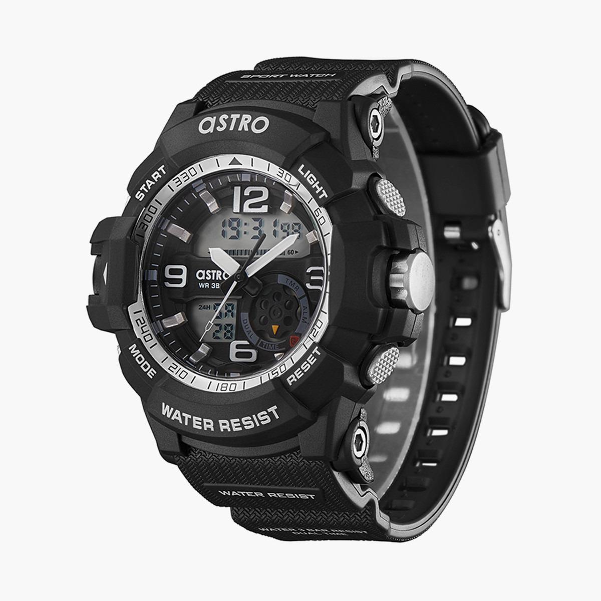 ساعة انالوج-الرقمية من استرو بمينا رمادي للرجال - A22802-PPBB-men-watchesandjewellery-watches-image-2