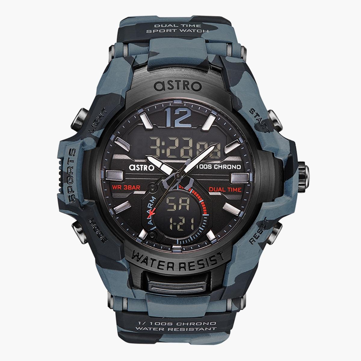 ساعة انالوج-الرقمية من استرو بمينا اسود للرجال - A22801-PPXB-men-watchesandjewellery-watches-image-1