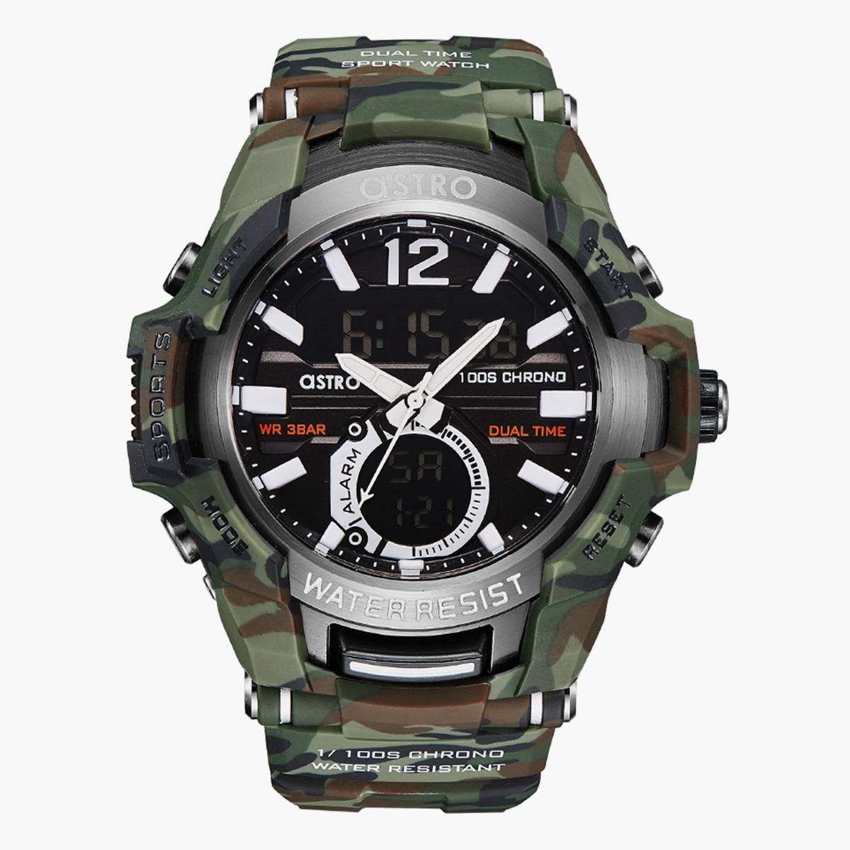 ساعة انالوج-الرقمية من استرو بمينا اسود للرجال - A22801-PPHB-men-watchesandjewellery-watches-image-1