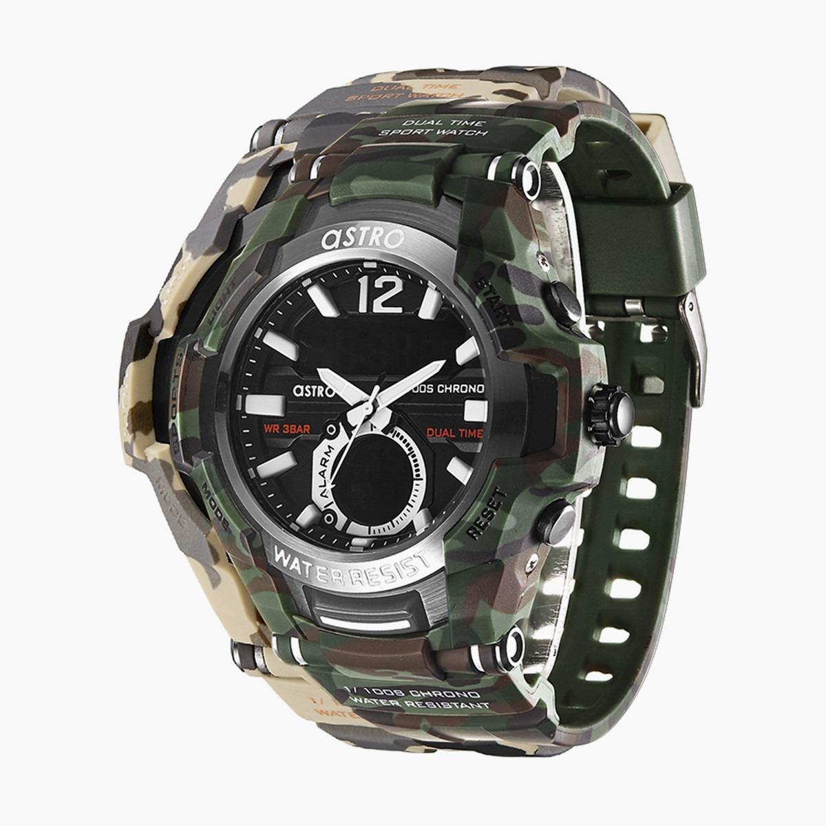 ساعة انالوج-الرقمية من استرو بمينا اسود للرجال - A22801-PPHB-men-watchesandjewellery-watches-image-2