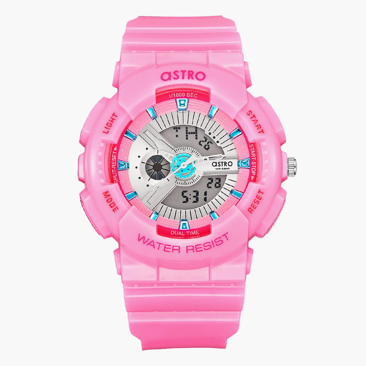 ساعة انالوج-الرقمية من استرو مع مينا وردي للنساء - A22707-PPPW-women-watchesandjewellery-watches-image-1