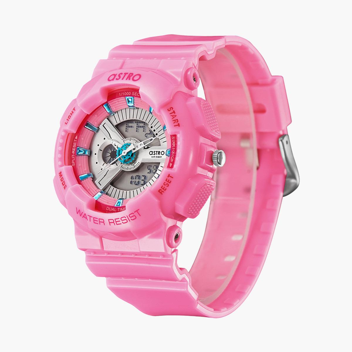 ساعة انالوج-الرقمية من استرو مع مينا وردي للنساء - A22707-PPPW-women-watchesandjewellery-watches-image-2