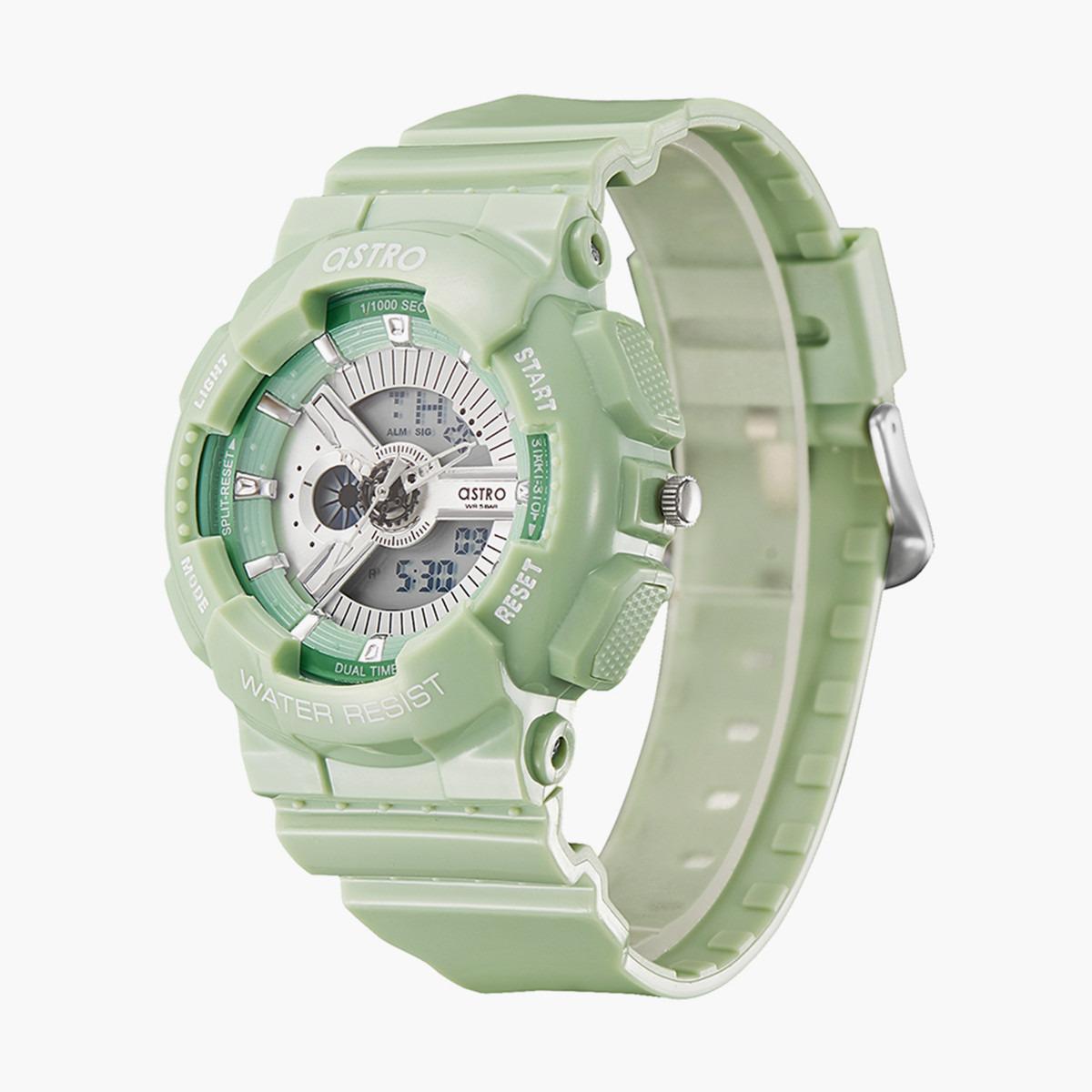 ساعة انالوج-الرقمية من استرو مع مينا اخضر للنساء - A22707-PPHW-women-watchesandjewellery-watches-image-2
