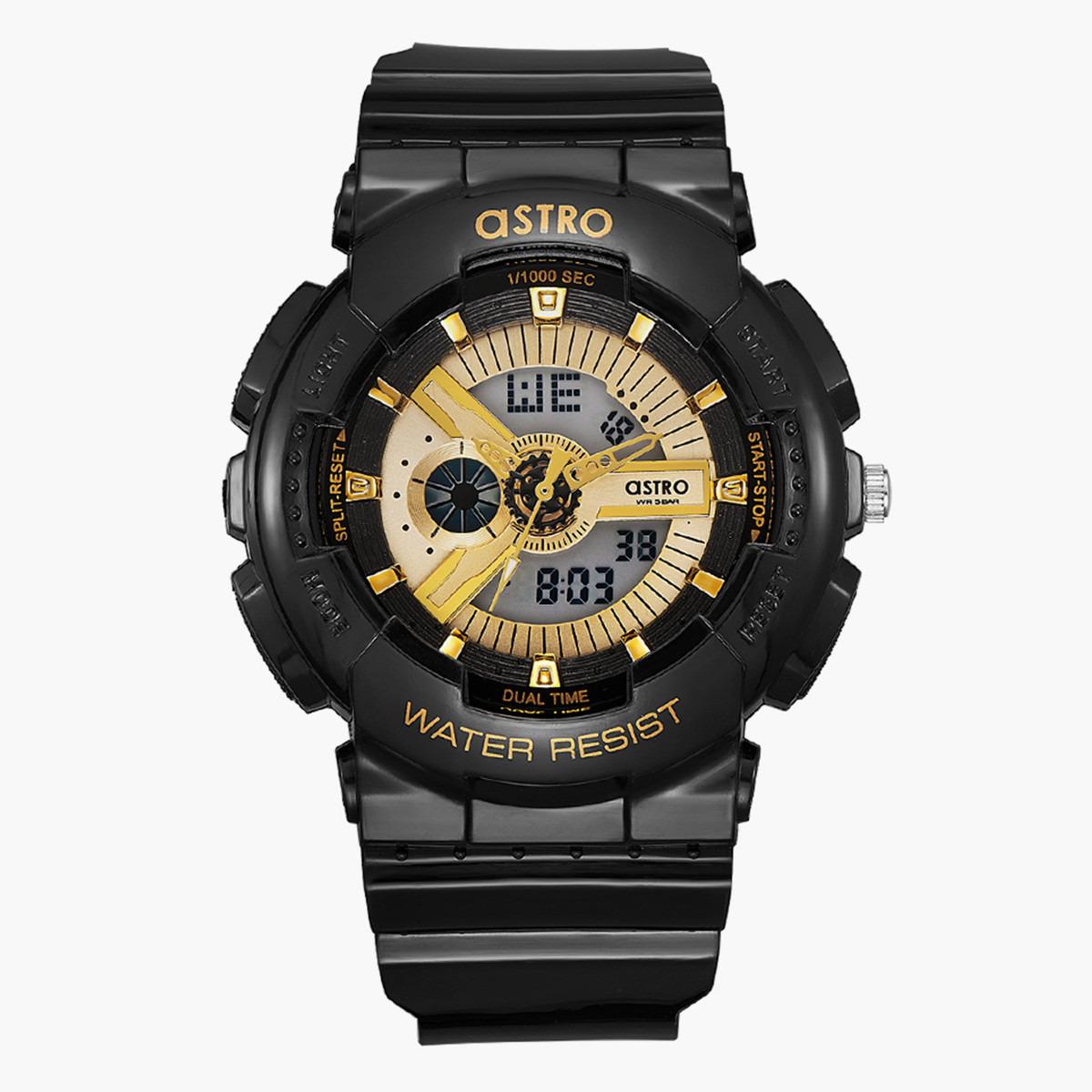 ساعة انالوج-الرقمية من استرو مع مينا اسود للنساء - A22707-PPBG-women-watchesandjewellery-watches-image-1