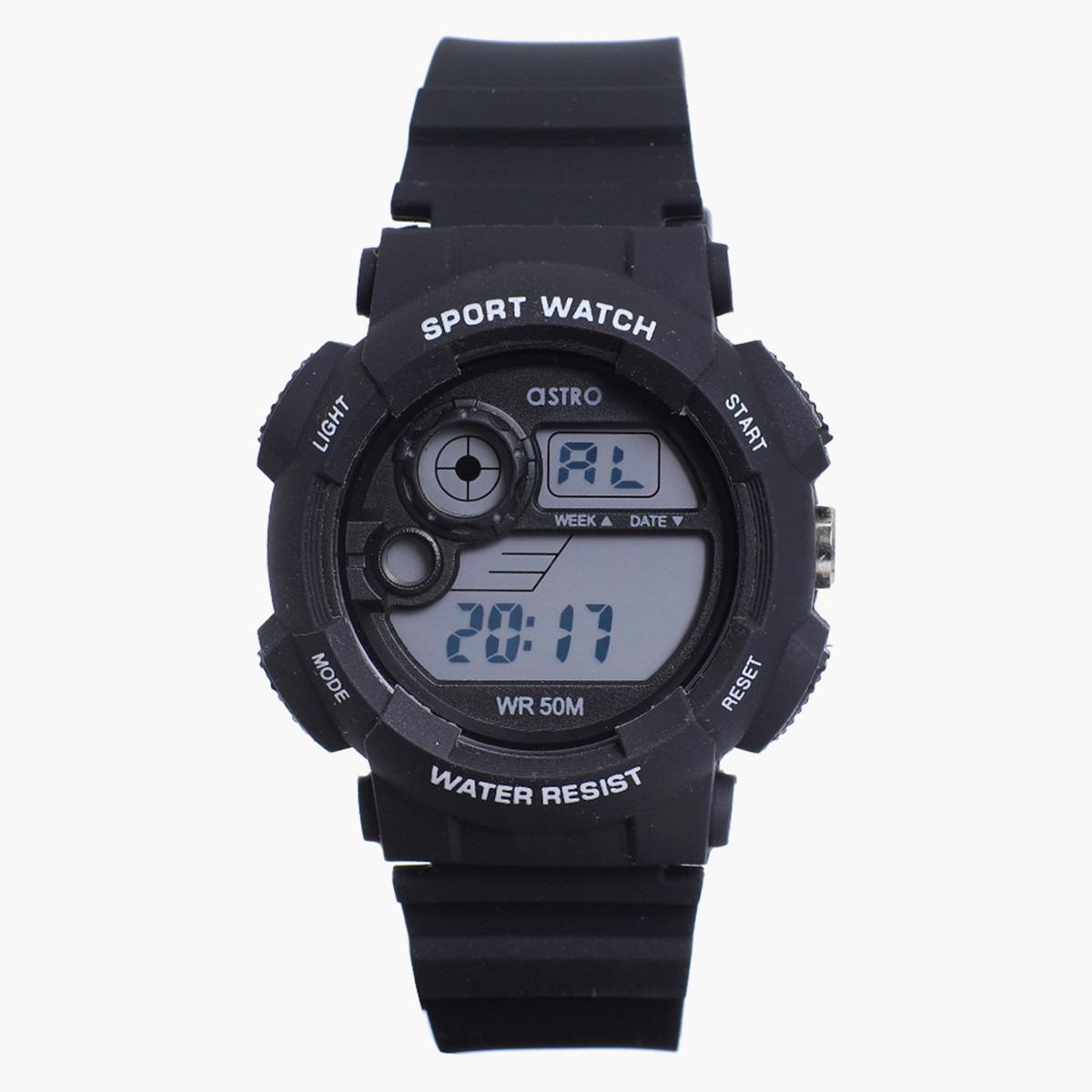 ساعة رقمية من استرو بمينا رمادي للرجال - A21903-PPBB-men-watchesandjewellery-watches-image-1