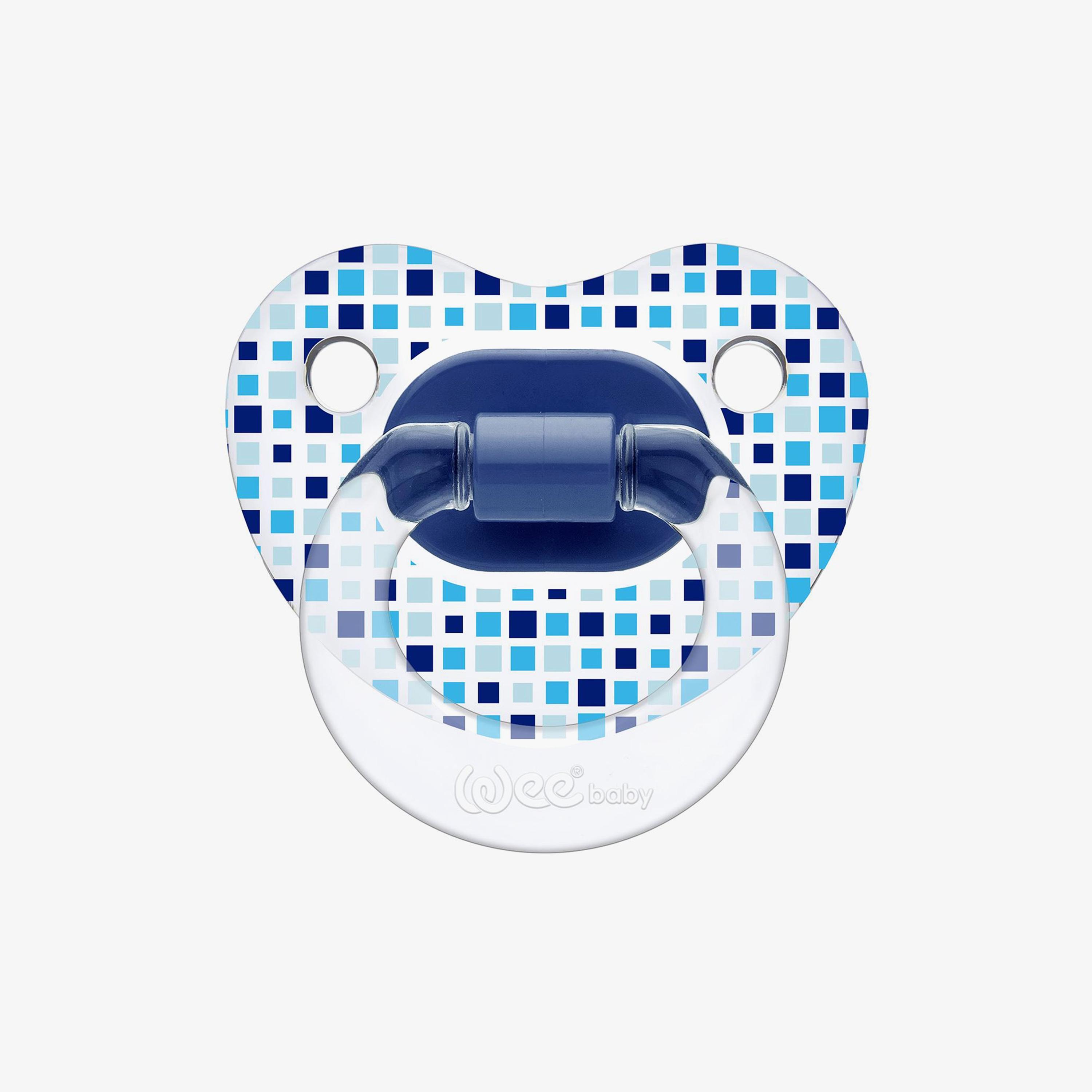 لهاية تقويم أسنان متنوعة وشفافة ومنقوشة من وي بيبي - 0-6 شهور-baby-feeding-pacifiers-image-1