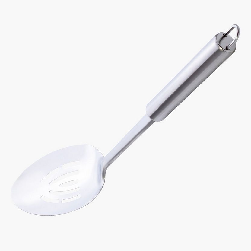 Feast Stainless Steel Slotted Ladle - 33x7x6 cm-Kitchen Tools and Utensils-image-0