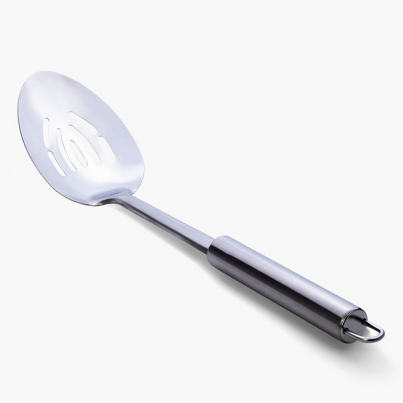 Feast Stainless Steel Slotted Ladle - 33x7x6 cm-Kitchen Tools and Utensils-image-1